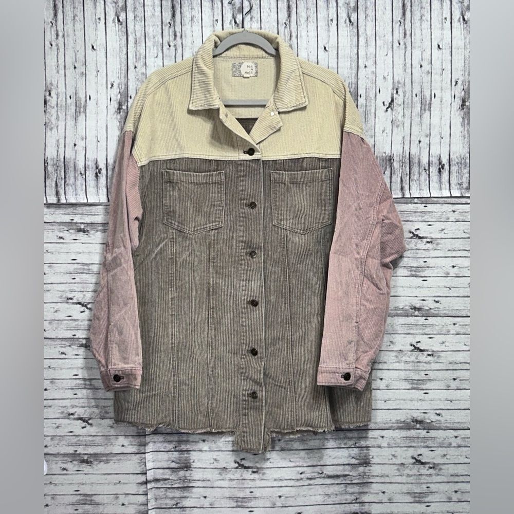 Oli & Hali Corduroy Multicolored Shacket